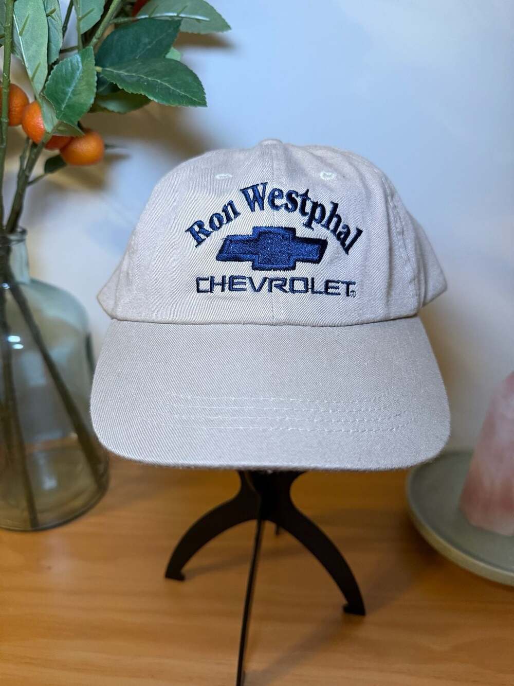 Bullet Line Ron Westphal Chevrolet Baseball Cap Khaki Strapback